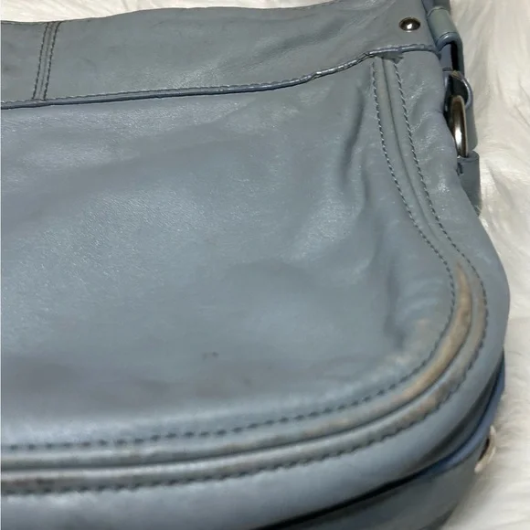 Coach Sky Blue Zoe Hobo Bag - Picture 6 of 16